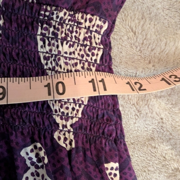 Tory Burch Womens 100% Silk Jersey Purple Blue Paisley Dress Size XS Pullover - Picture 7 of 11